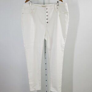 MADEWELL Mid-Rise Skinny Jeans white Sz 36 NEW
